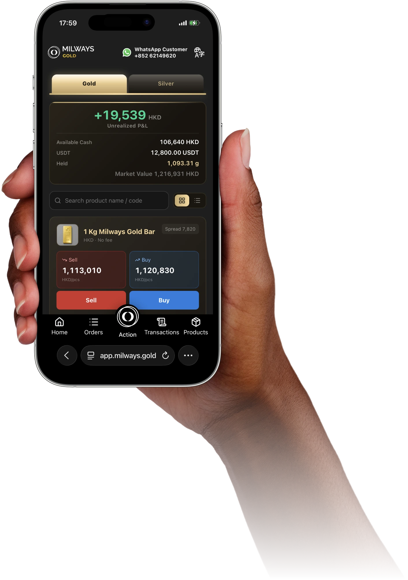 Milways Gold app preview